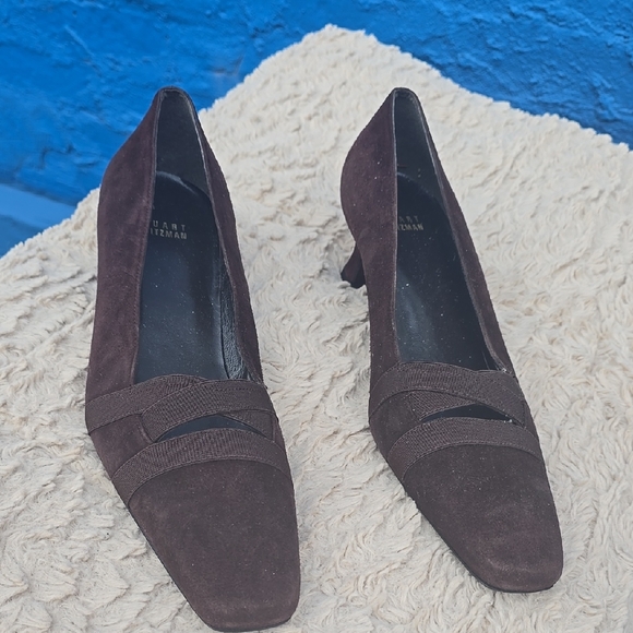 Stuart Weitzman Shoes - Stuart Weitzman Chocolate Suede Heels